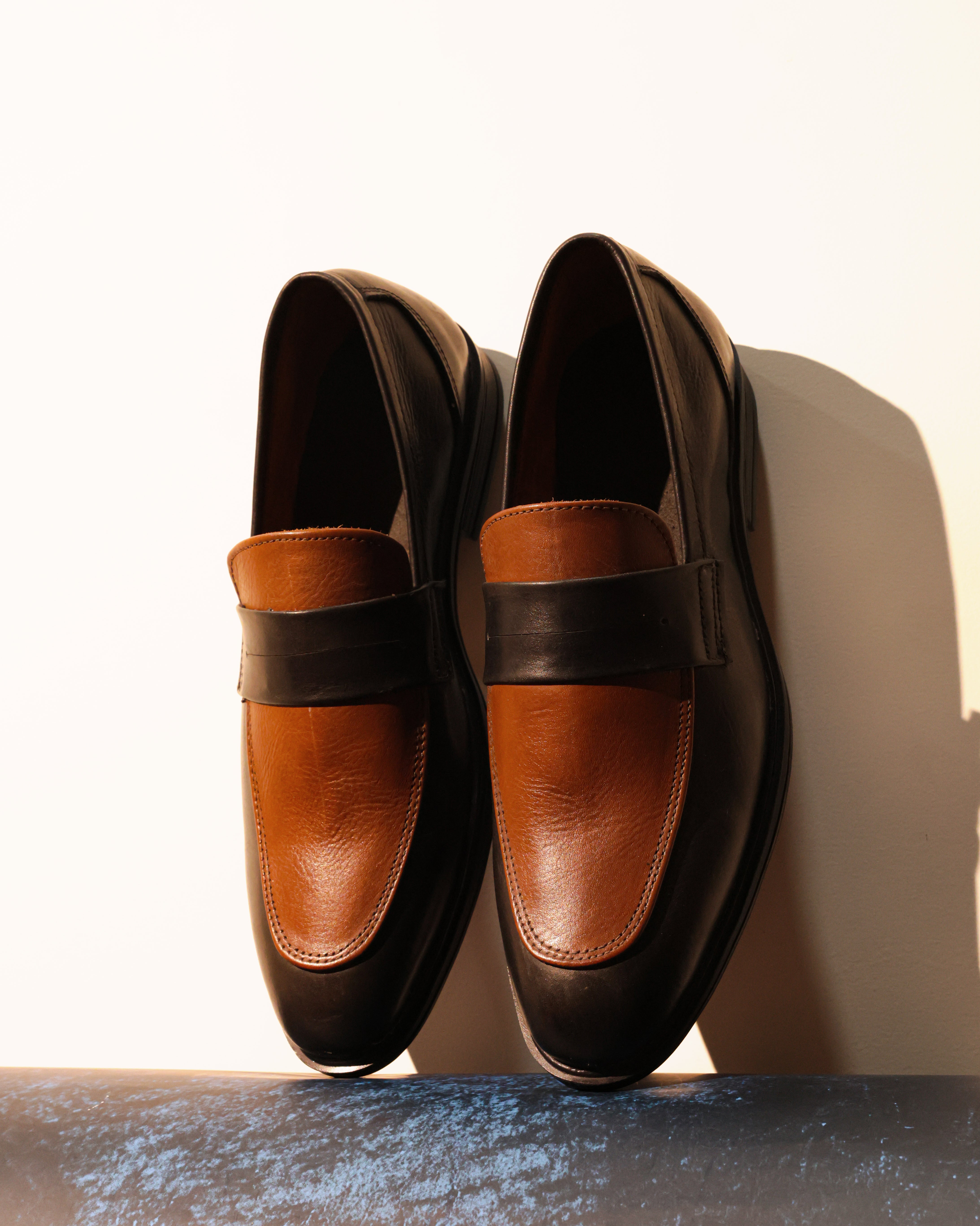 2 tone loafers