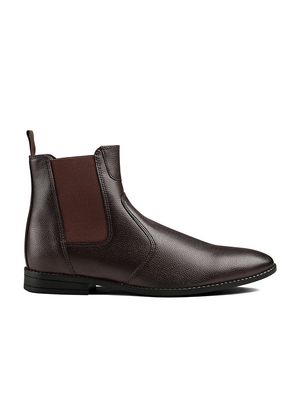 Brunette Brown Handcrafted Chelsea Milled Boots