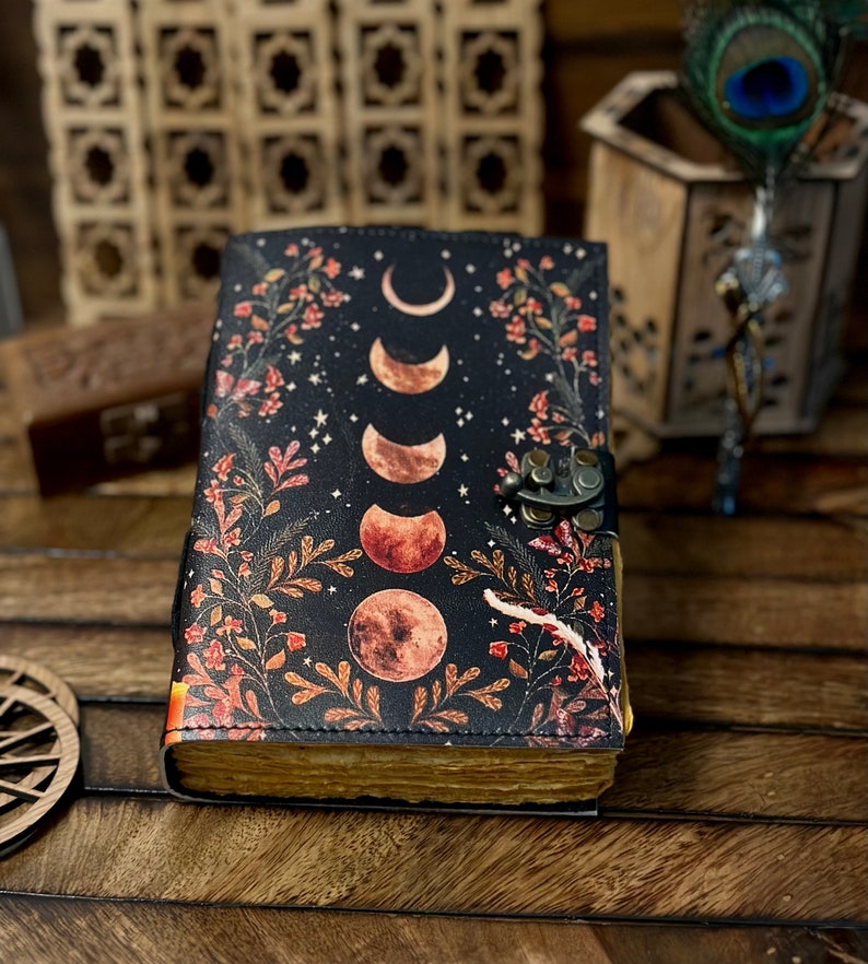 Moon Phase Artificial leather Diary