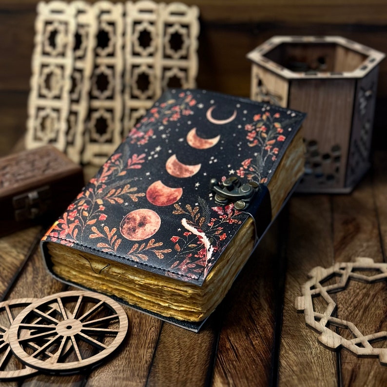 Moon Phase Artificial leather Diary