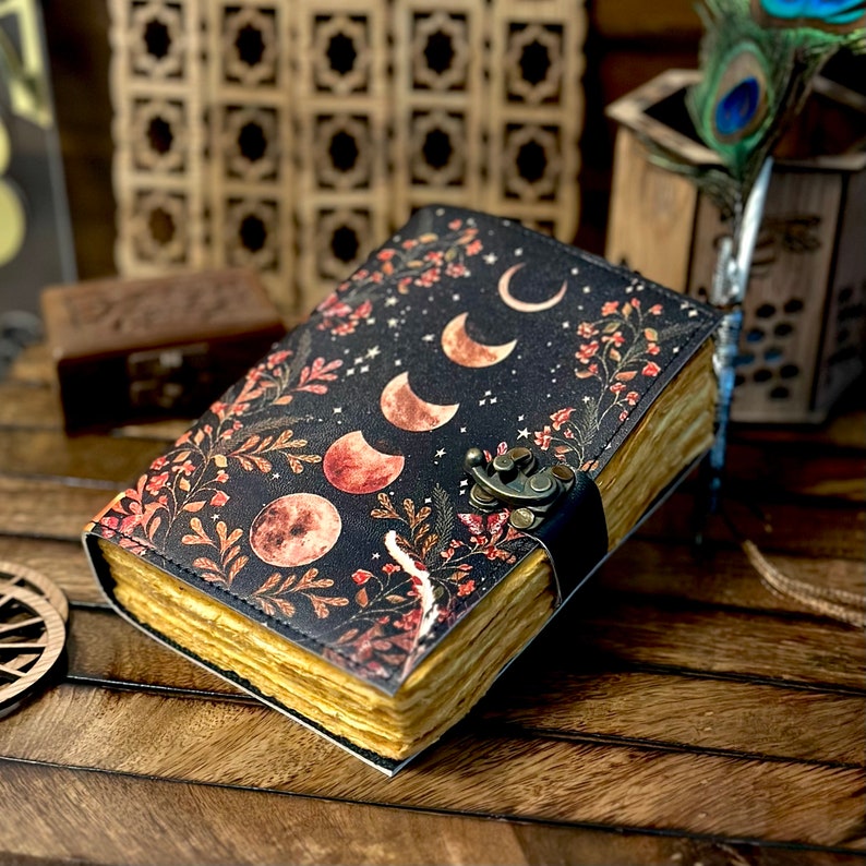 Moon Phase Artificial leather Diary