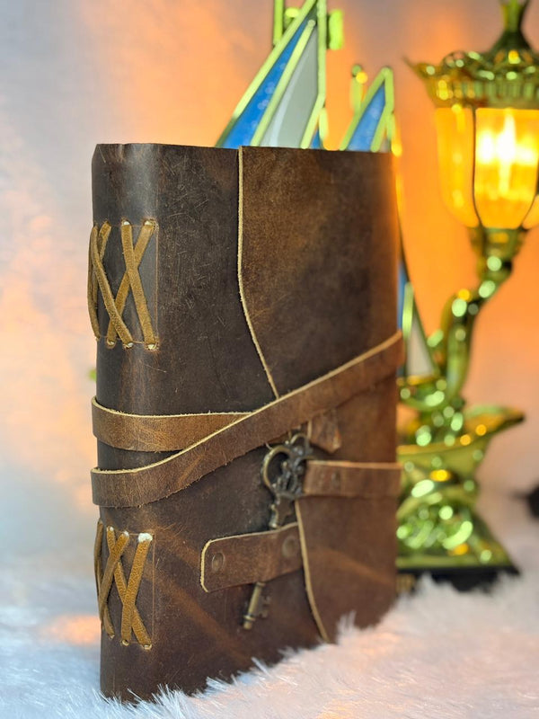 Rustic Key Artificial Leather Diary
