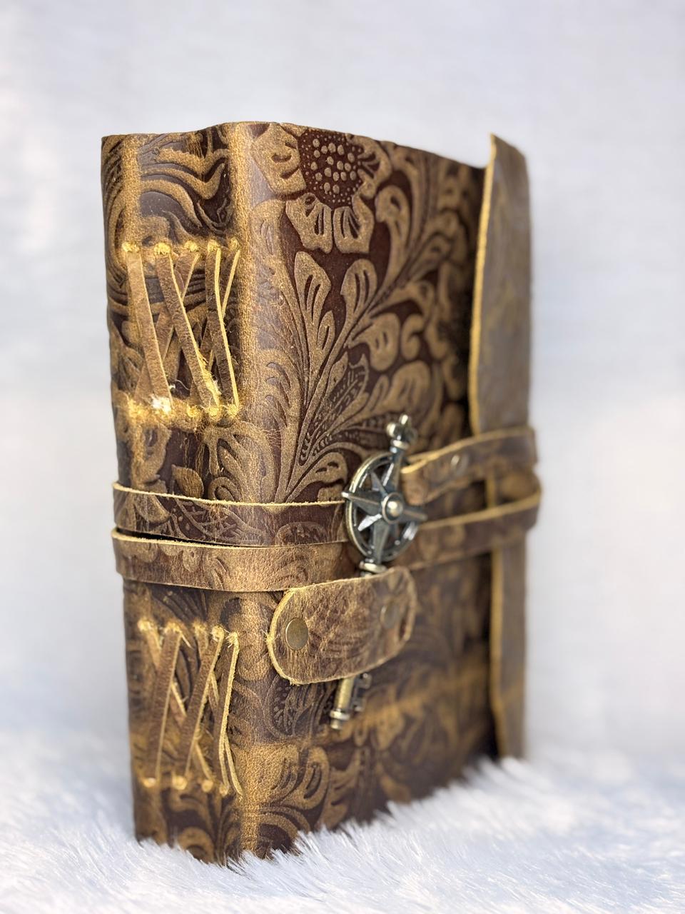 Embossed Leather Artificial Leather Diary