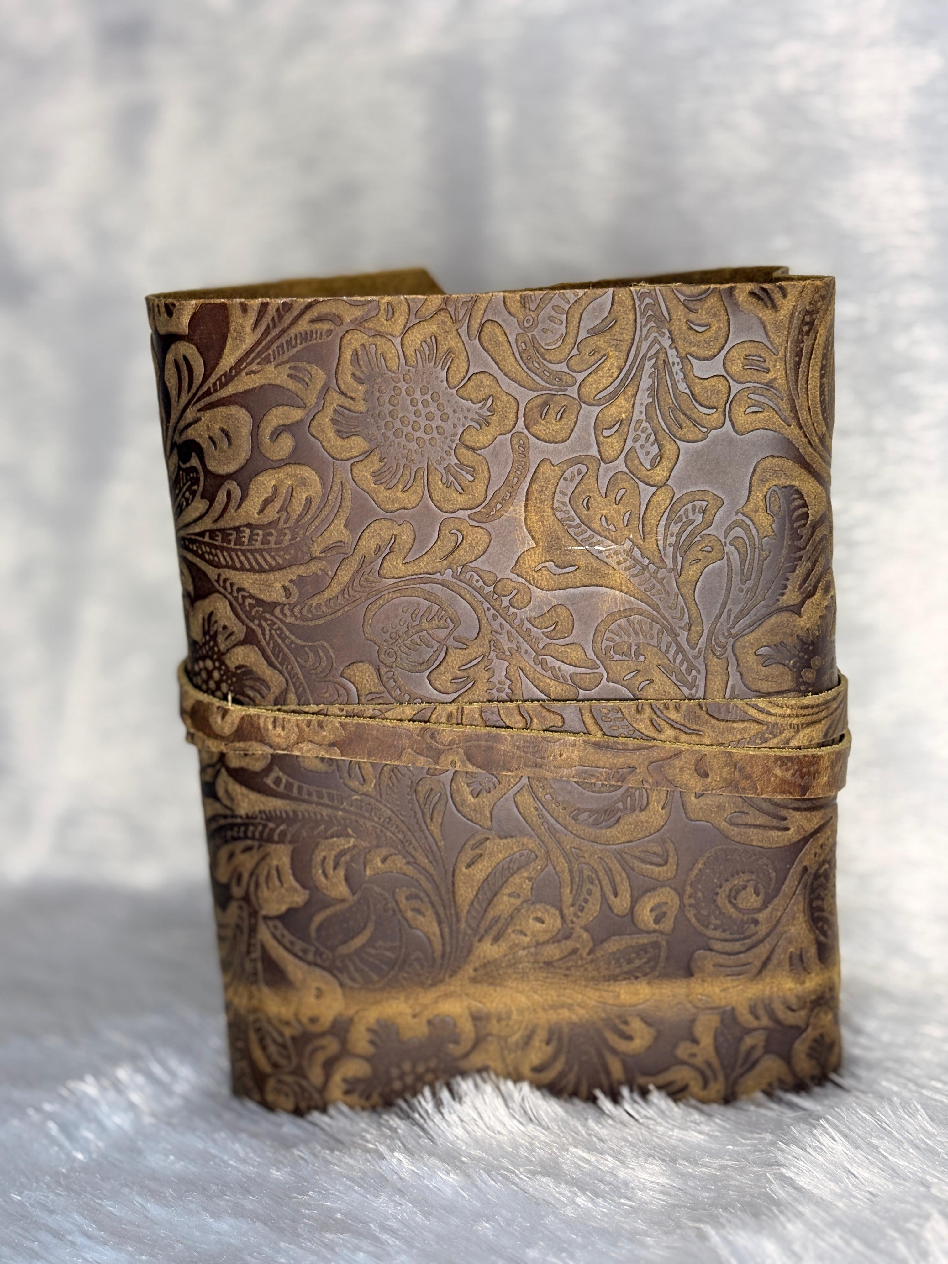 Embossed Leather Artificial Leather Diary