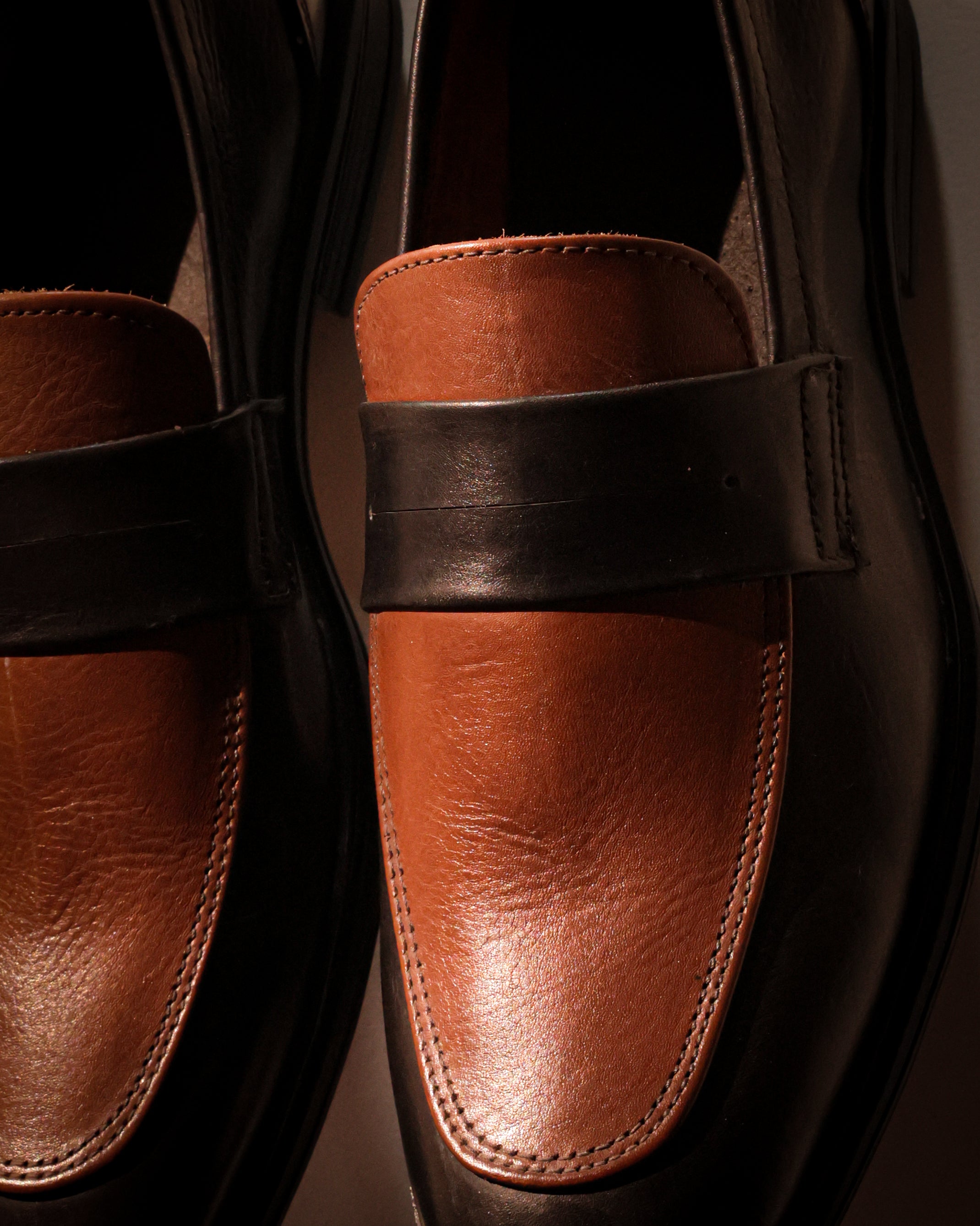 2 tone loafers